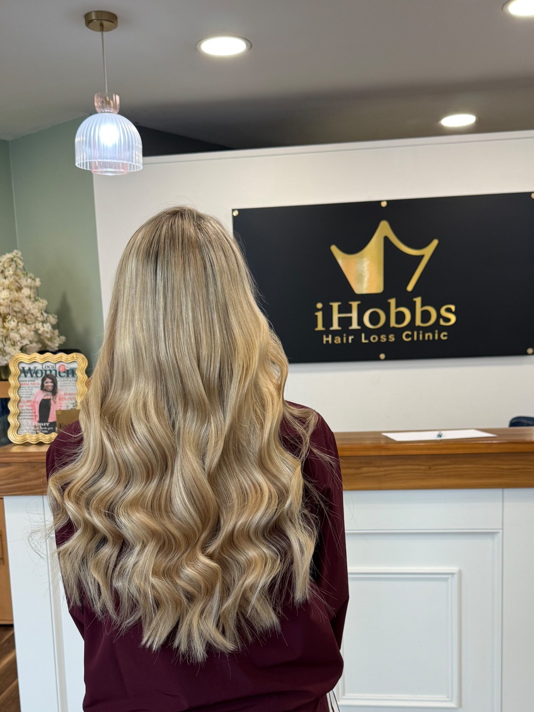 After — hair extensions result at iHobbs Hair Loss Clinic